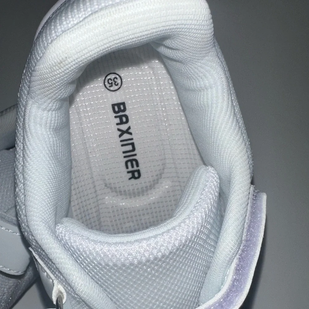 Baxinier White Cheerleading Shoes Girls Size 35 / US 3.5 Mesh Cheer Sneakers